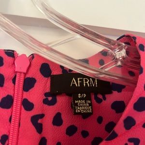 Afrm Liza Puff Sleeve Sleeve Cutout 